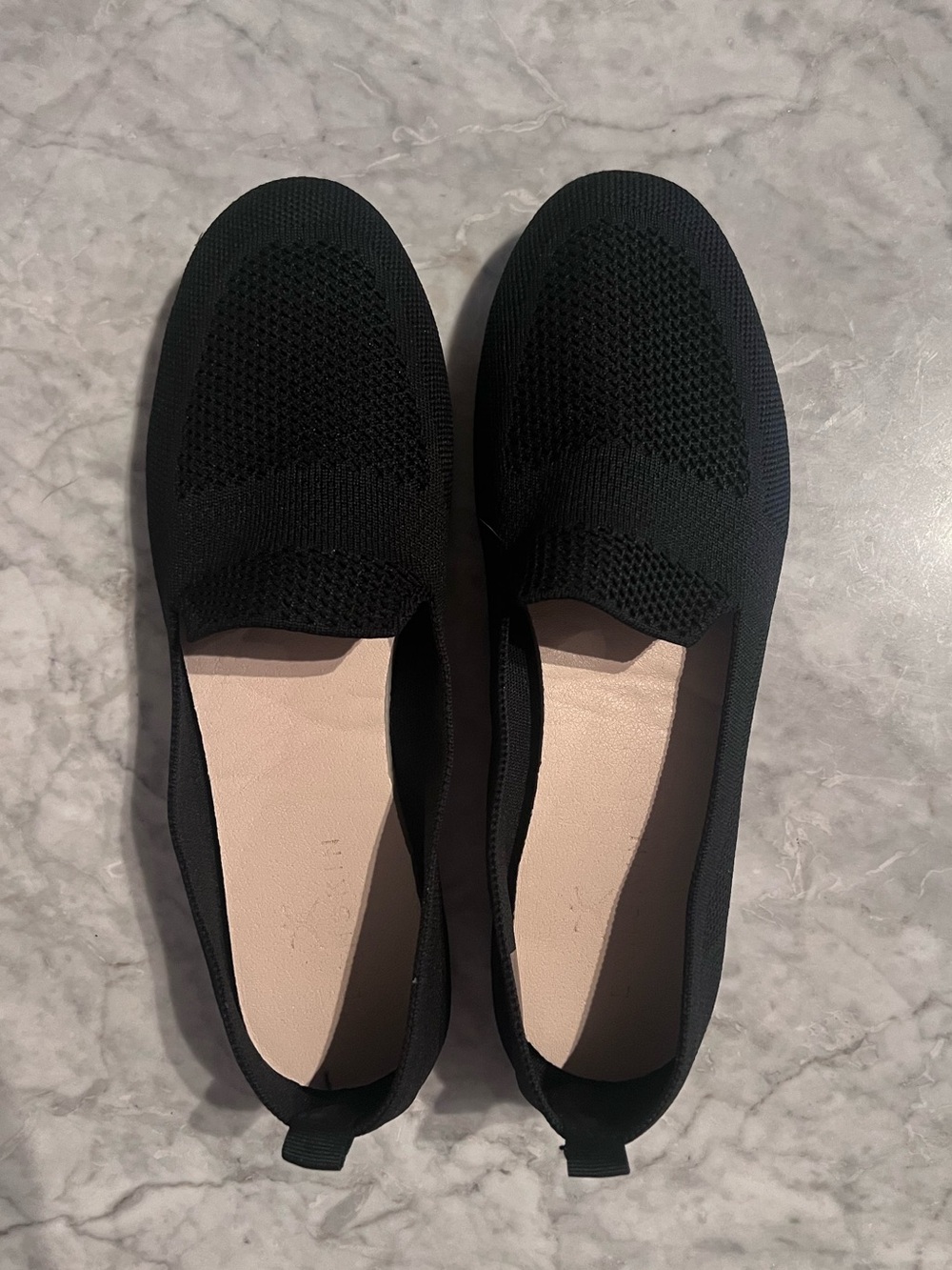 Danskin Black Knit Slip-On Loafer